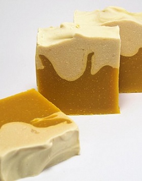 For face Soap "Goat 's milk, sea buckthorn and honey" 