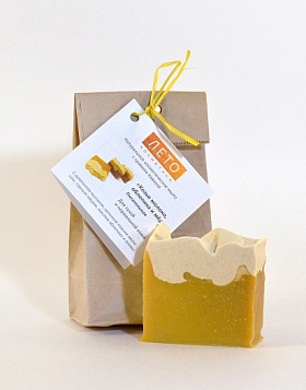 For face Soap "Goat 's milk, sea buckthorn and honey" 